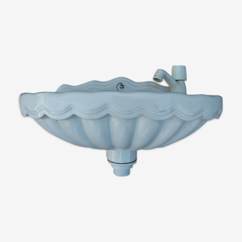 Lavabo coquillage ancien porcelaine