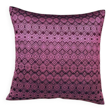 Housse de coussin Kachin bordeaux et rose (RIDA)