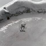 Large Vintage Vase • Pop Sculpture • Chrome Ceramic • Pols Potten • 1990