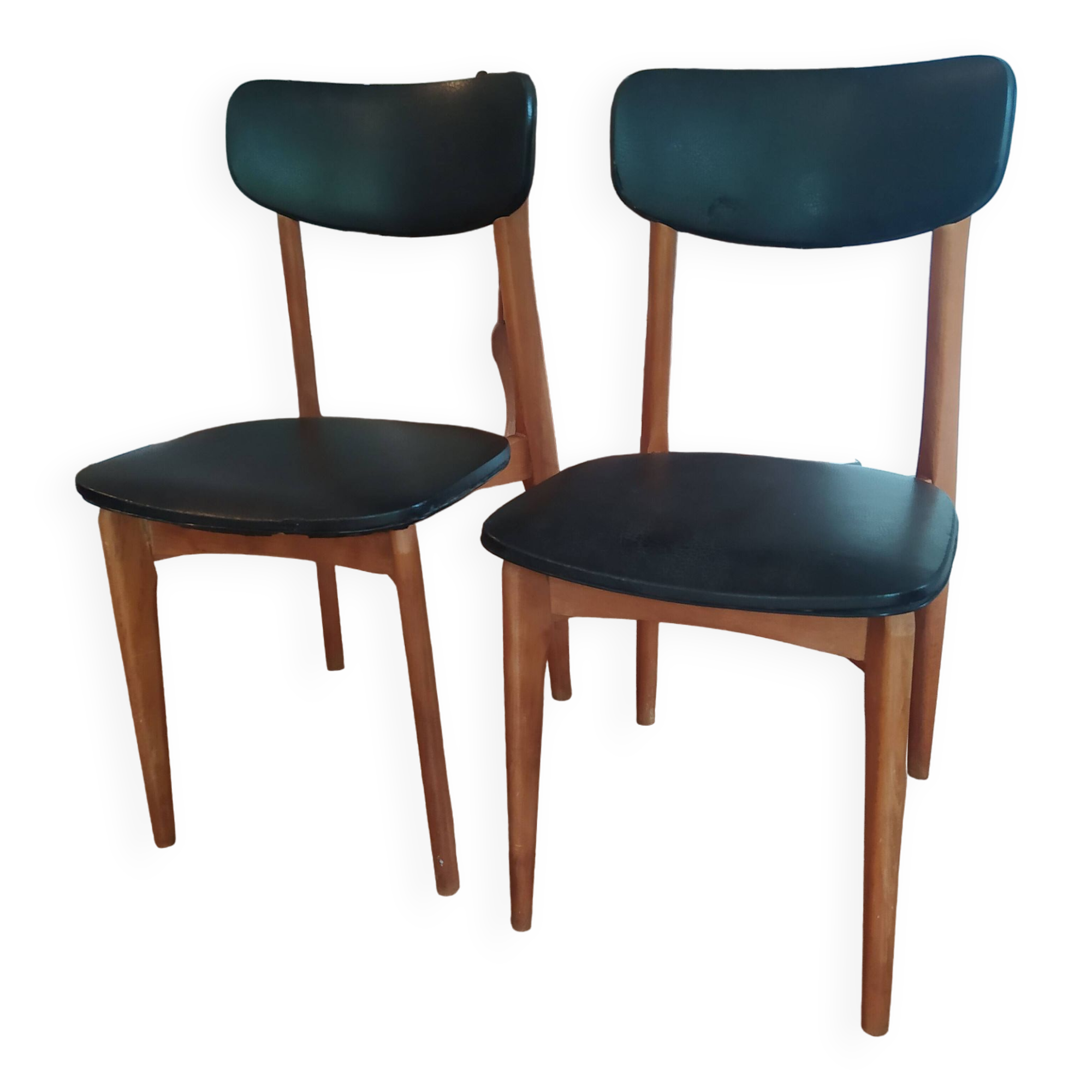 paire de chaises scandinave 1960