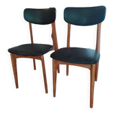 paire de chaises scandinave 1960