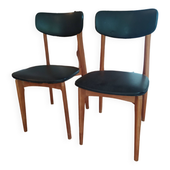 paire de chaises scandinave 1960