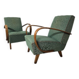 Set of Vintage Armchairs by Jindrich Halabala, 1940s
