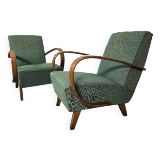 Ensemble de fauteuils vintage par Jindrich Halabala, années 1940