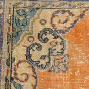 6x9 Pumpink Orange & Blue Classic Turkish Area Rug, 187x271Cm