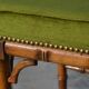 Piano stool/bamboo effect wooden footrest