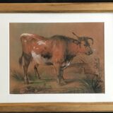 Une vache, pastel