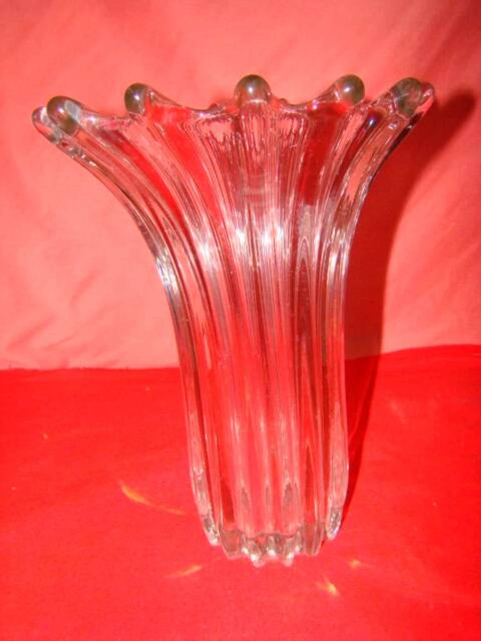 Vase en cristal, années 60