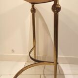 Baroque console old midcentury marble and gold metal