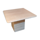 Square Italian coffee table in travertine 1970