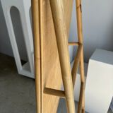 Miroir sur pied en bambou et rotin H:1m80