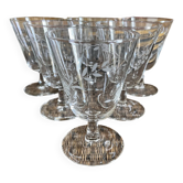 6 verres gravés