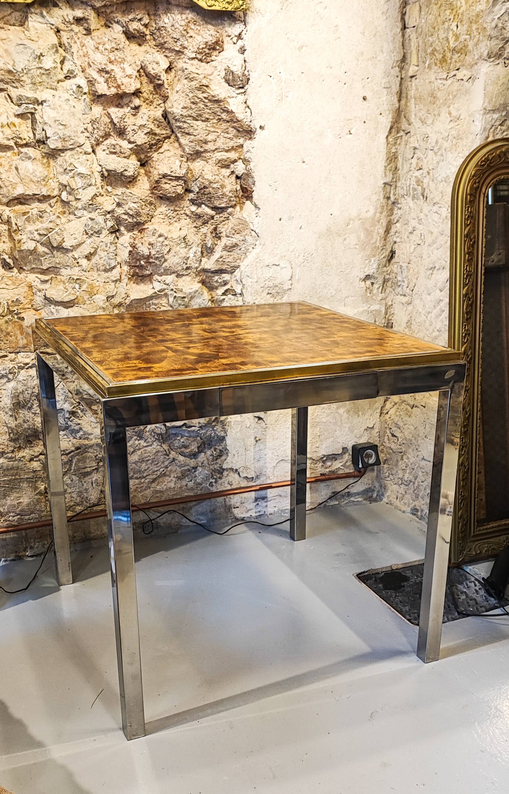 Vintage WILLY RIZZO game table 1970s