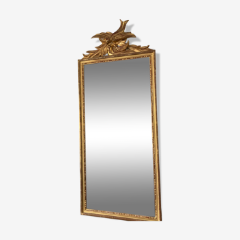 Miroir ancien en bois dorée