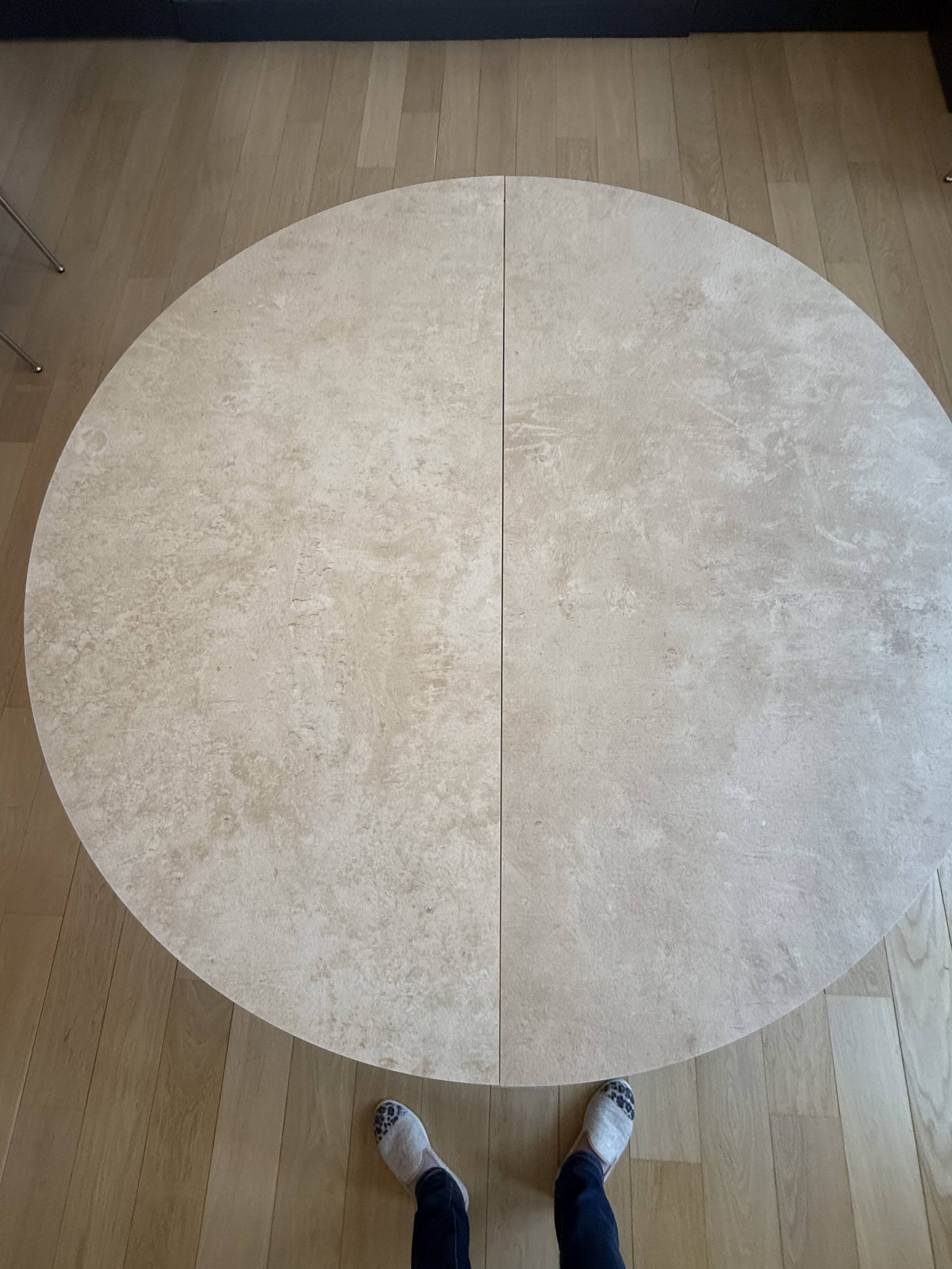 Table ronde extensible