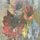 TABLEAU Vintage Bouquet aux ANEMONES