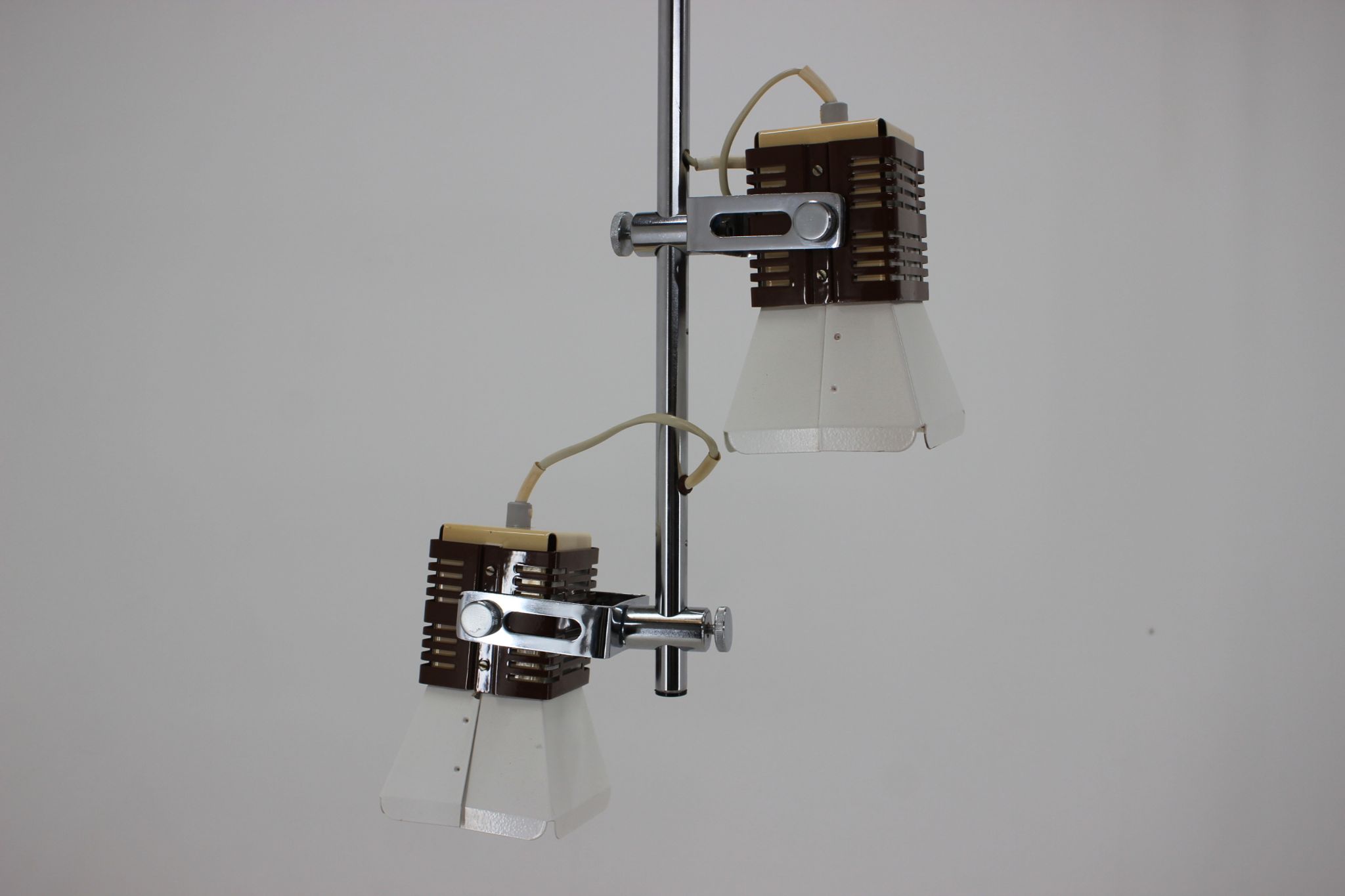 Lustre en métal de Lidokov Type L286 Tchécoslovaquie