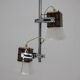Metal chandelier from Lidokov Type L286, Czechoslovakia