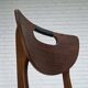 1960s, Danish design, set of 4 reupholstered dining chairs.