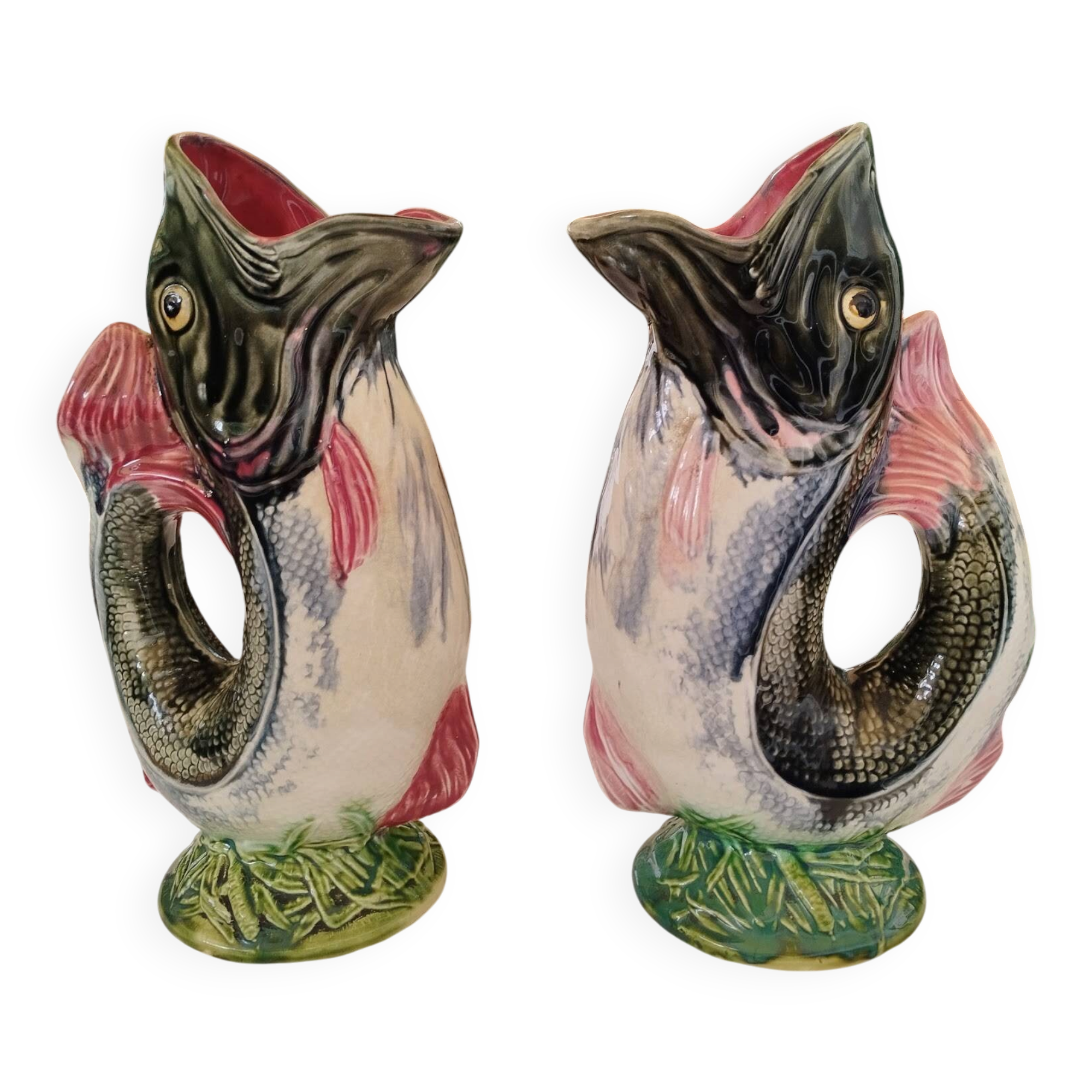 2 supers pichets poissons barbotine Onnaing numérotés 778