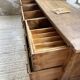 XXL walnut silk loom furniture from the 50s