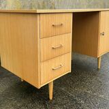 Maison Capelle desk, Scandinavian spirit, vintage, 60s.
