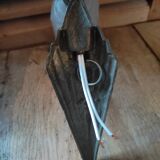 Wall lamp tulip paste glass art deco patinated metal