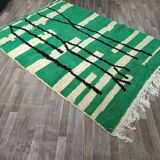 Boujaad rug, ecru with geometric patterns, 250cm x 150cm