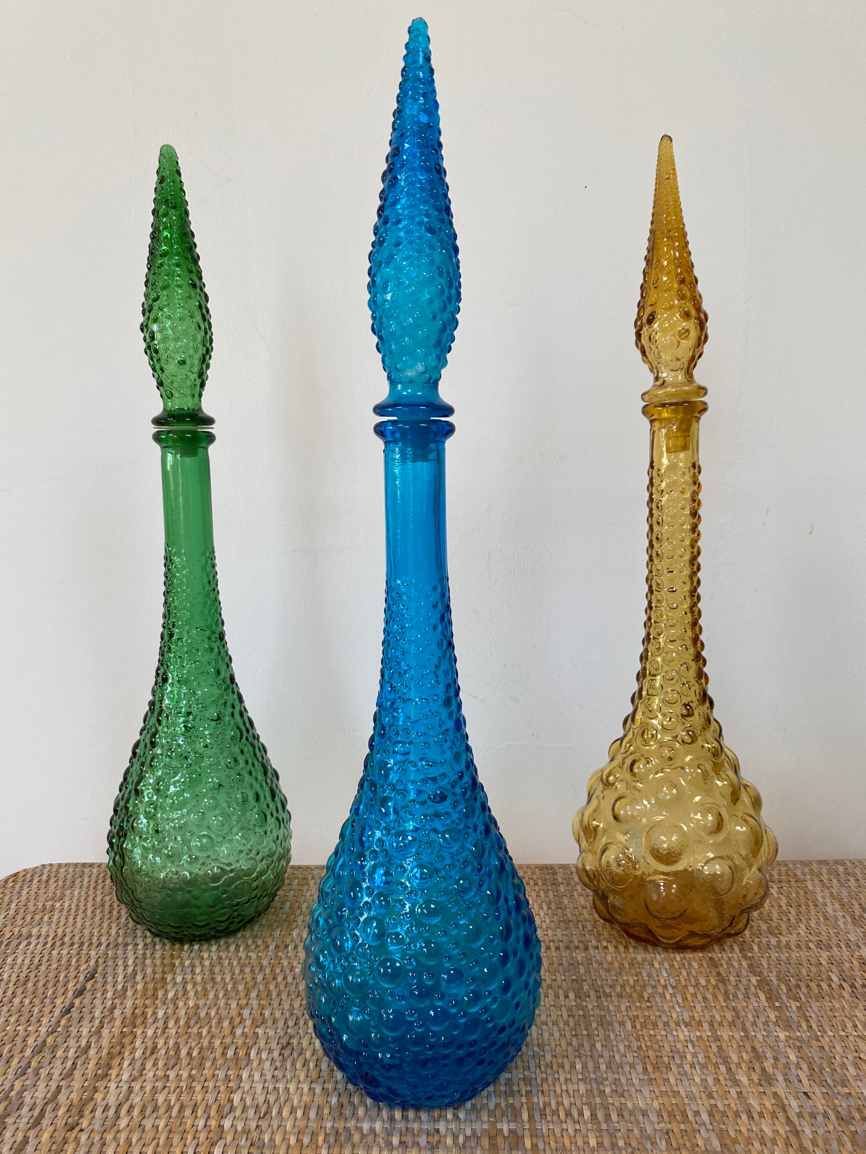 Vintage Green Carafe Empoli Italy
