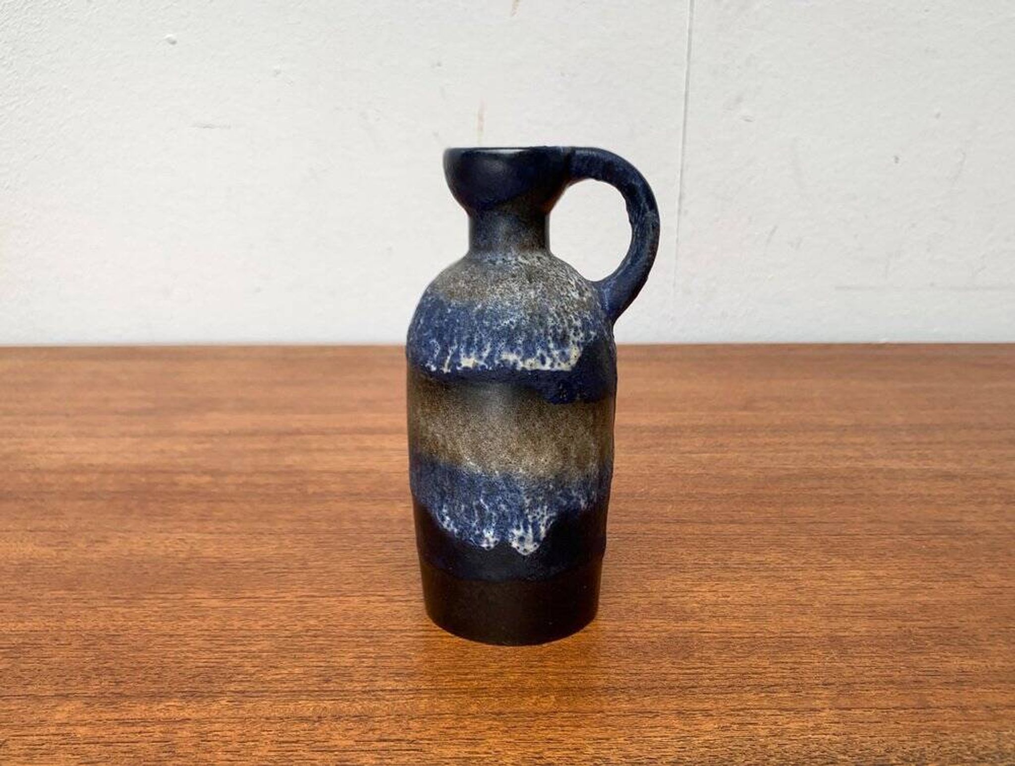 Carafe vase in German pottery WGP Fat Lava mid-century style by Ruscha, 1960s.