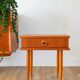 Table de chevet scandinave avec tiroir, en placage teck, 1960