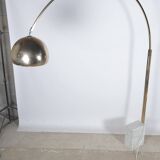 Lampadaire arc, pieds en marbre.