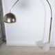 Arc floor lamp, marble feet.