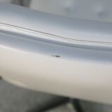 Armchair "Space Age"". Steel and imitation leather. Swivel. France, 70s