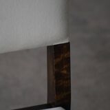 Set of 6 Swedish Grace dining chairs in birch with new upholstery, 1920s.