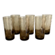 6 LUMINARC France smoked glasses
