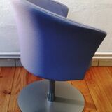 Fabric tulip armchair