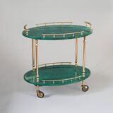 Bar cart by Aldo Tura, Italy, 1970s.