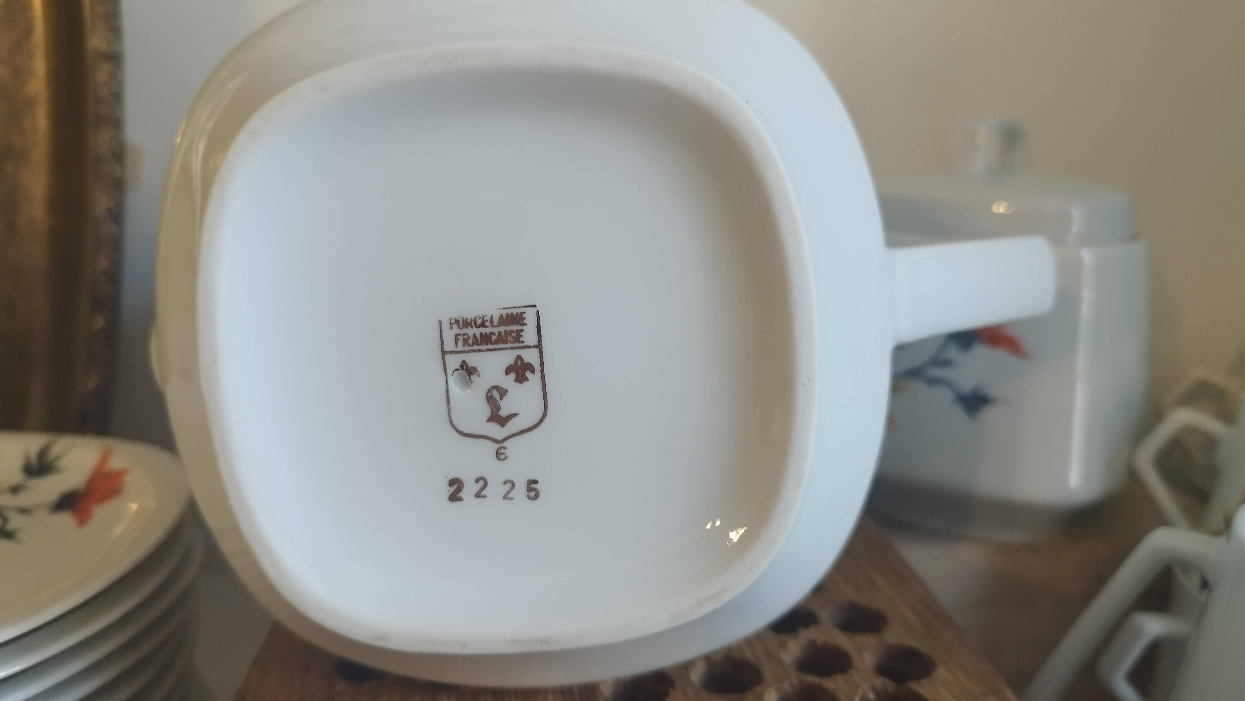 French floral porcelain coffee service