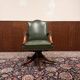Chaise de président anglaise verte