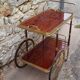 Vintage rolling bar trolley