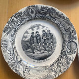 Choisy le roi - 5 assiettes vie militaire