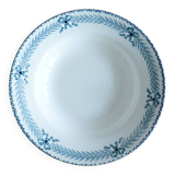 1 deep ironstone plate from Boulanger, Chinon model