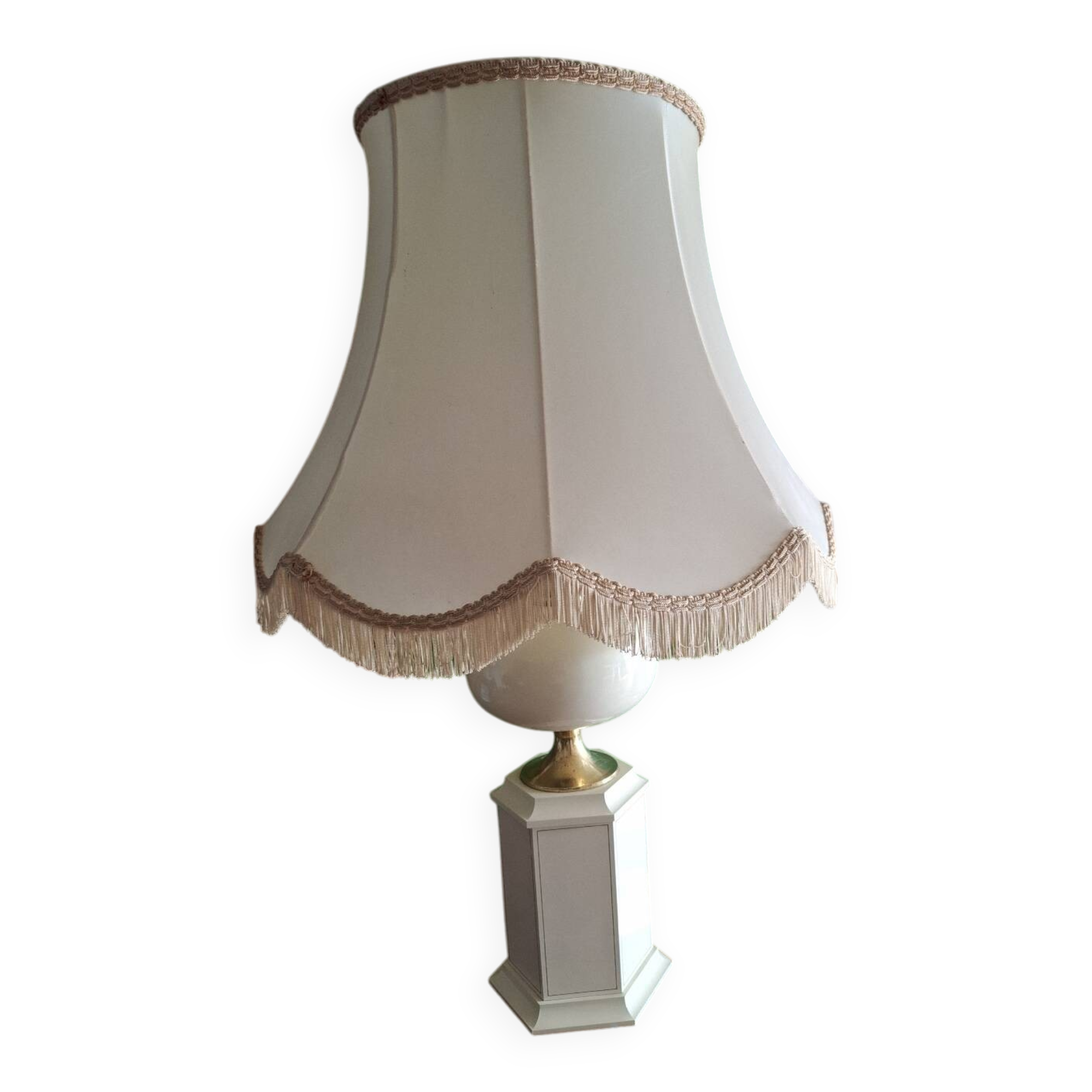 1980s lacquered metal lamp, the Dolphin