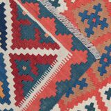 Handmade Vintage Kilim Runner Rug, Geometric Tribal Design 300 × 147 cm
