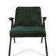 Green armchair by Józef Chierowski, 1970