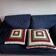 Retro crochet cushions