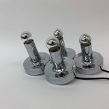 Set of 2 Space age chrome bedside lamps , 1970’s