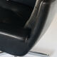 Vintage leather revolving chair, France 1960