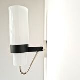 Set of 2 metal and glass wall lamps for Philips, 1960's/1970's